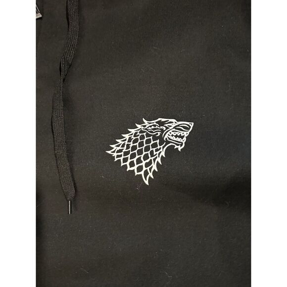 Game of Thrones House Stark Wolf LOGO Men 2XL Winter Hoodie Coat Sweater Jacket - Picture 5 of 12